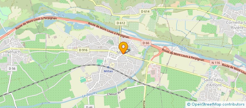 localisation de l'entreprise SARL PATISSERIE PINELL  MILLAS