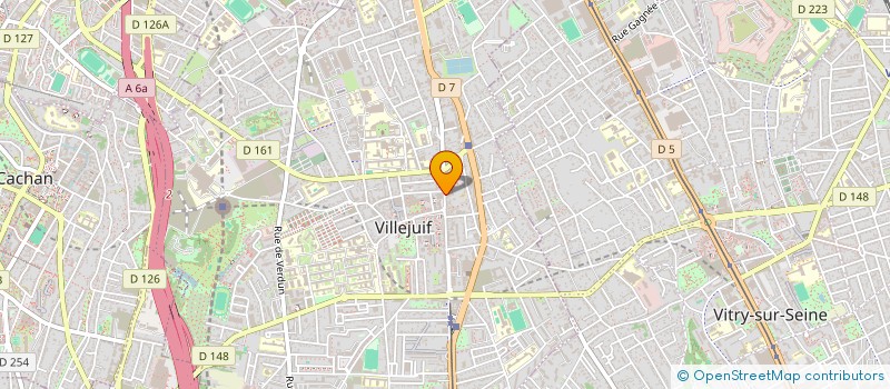 localisation de l'entreprise SARL PATRICE COIFFURE  VILLEJUIF