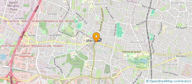 localisation de l'entreprise SARL PATRICK BRIONES à MERIGNAC