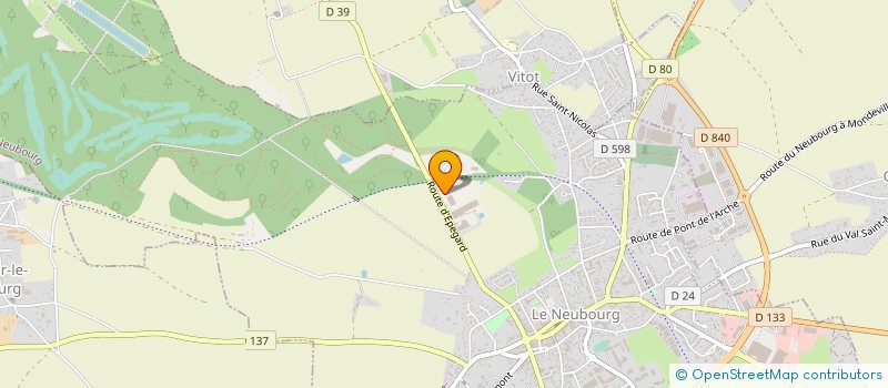 localisation de l'entreprise SARL PAUCAPLAST à LE NEUBOURG