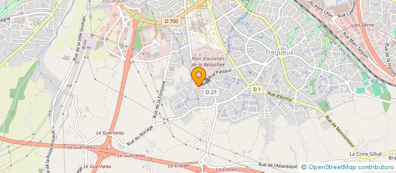 localisation de l'entreprise SARL PAUL à TREGUEUX