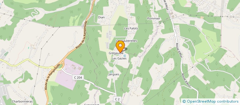 localisation de l'entreprise SARL PAUL & GASTON  SANILHAC