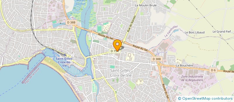 localisation de l'entreprise SARL PAULENE à SAINT-GILLES-CROIX-DE-VIE
