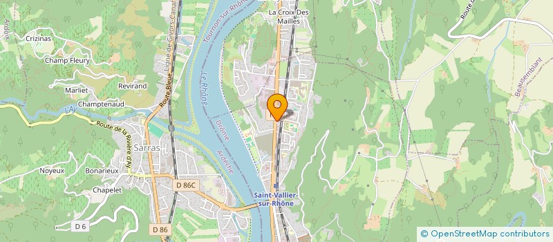 localisation de l'entreprise SARL PAULET  SAINT-VALLIER