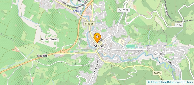 localisation de l'entreprise SARL PAULIM  ARBOIS