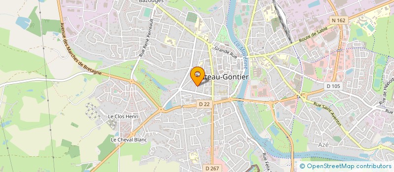 localisation de l'entreprise SARL PAULIN PHILIPPE à CHATEAU-GONTIER-SUR-MAYENNE