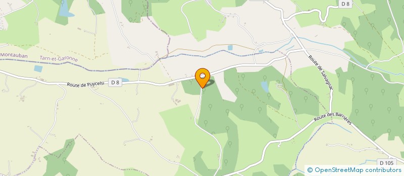 localisation de l'entreprise SARL PAULIN VIVRE A LA CAMPAGNE à SALVAGNAC