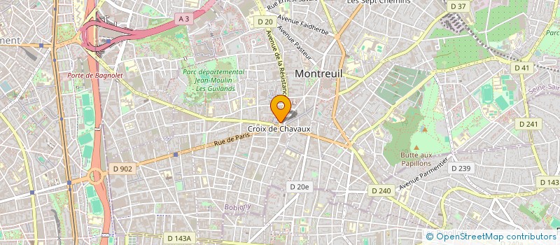 localisation de l'entreprise SARL PAUMANN à MONTREUIL