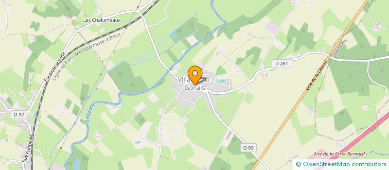 localisation de l'entreprise SARL PAUMIER-BEZARD  VILLAINES-LA-GONAIS