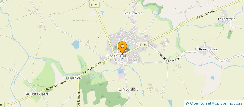 localisation de l'entreprise SARL PAUPION PICARD  GROSBREUIL