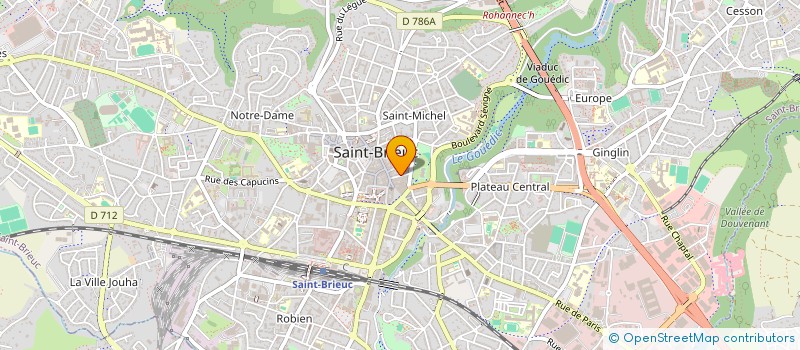 localisation de l'entreprise SARL PAUSE COIFFURE à SAINT-BRIEUC