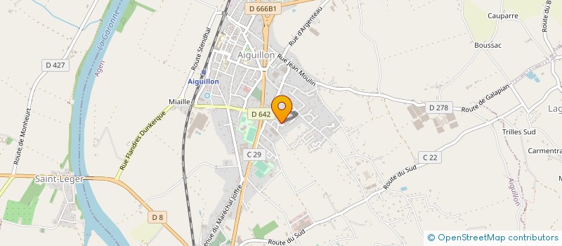 localisation de l'entreprise SARL PAVAN à AIGUILLON