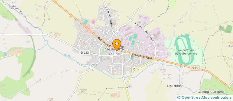 localisation de l'entreprise SARL PAVARD  MESLAY-DU-MAINE