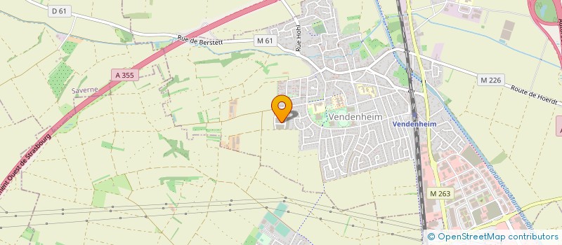 localisation de l'entreprise SARL PAVES 67  VENDENHEIM