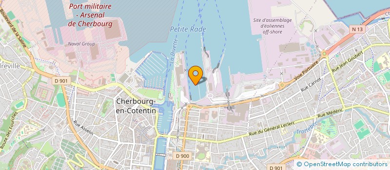 localisation de l'entreprise SARL PAVIET à CHERBOURG-EN-COTENTIN