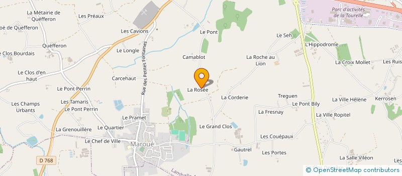 localisation de l'entreprise SARL PAYSAGES ET PEPINIERES QUERRAT JULIEN  LANDEHEN