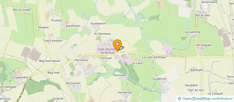 localisation de l'entreprise SARL PCB  MILIZAC-GUIPRONVEL