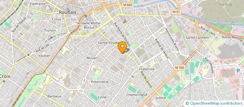 localisation de l'entreprise SARL PDG à ROUBAIX