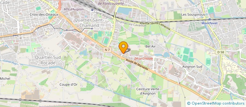 localisation de l'entreprise SARL PEA PROD EXPANS ARMATURE à AVIGNON