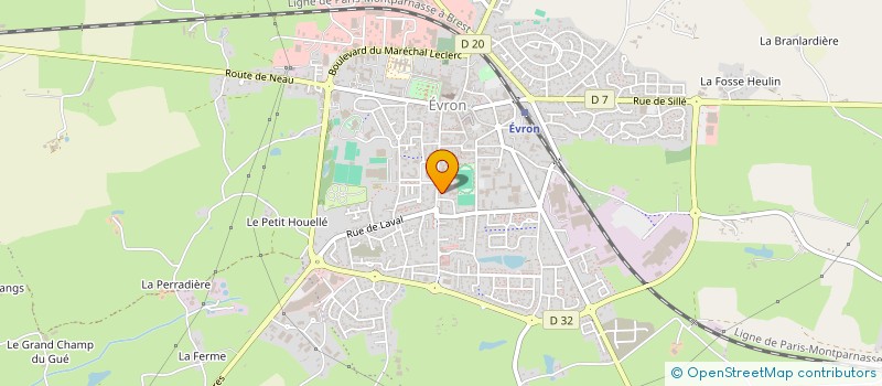 localisation de l'entreprise SARL PECHE UNIVERS 53  MAYENNE