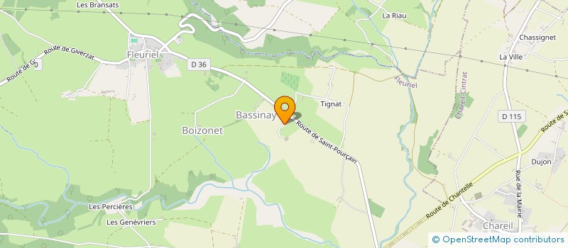 localisation de l'entreprise SARL PEDERGNANA  FLEURIEL