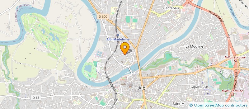 localisation de l'entreprise SARL PEFAS CONSEIL à ALBI