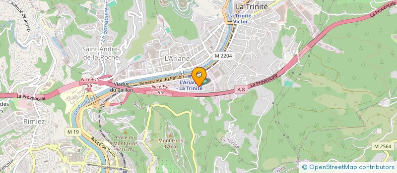 localisation de l'entreprise SARL PEGASE TRANSPORTS à LA TRINITE