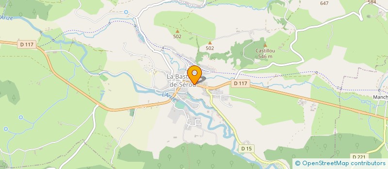 localisation de l'entreprise SARL PEGUE LABASTIDE à LA BASTIDE-DE-SEROU