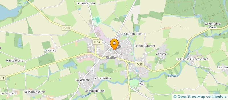 localisation de l'entreprise SARL PEIGNE BOUCHERIE à RIAILLE
