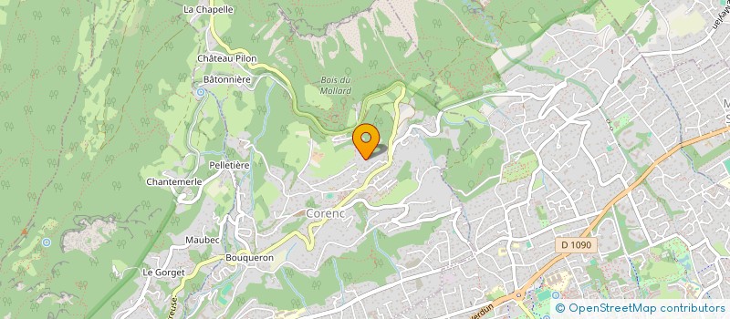 localisation de l'entreprise SARL PEILLAT  CORENC