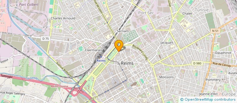 localisation de l'entreprise SARL PEINTURE BATIMENT à REIMS
