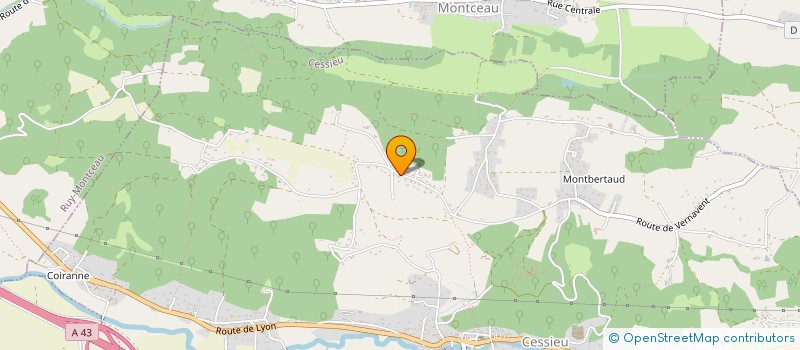 localisation de l'entreprise SARL PEINTURE CONCEPT  CESSIEU