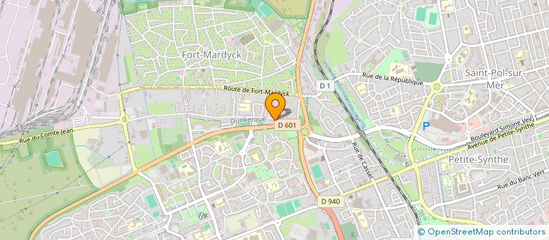localisation de l'entreprise SARL PEINTURE ET SERVICES PARPEX à DUNKERQUE
