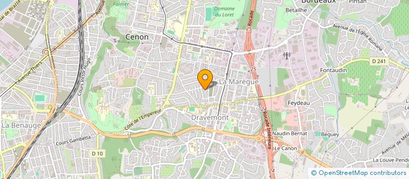 localisation de l'entreprise SARL PEINTURE LABEILLE  CENON