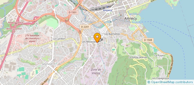localisation de l'entreprise SARL PEINTURE NETTOYAGE SERVICES à ANNECY