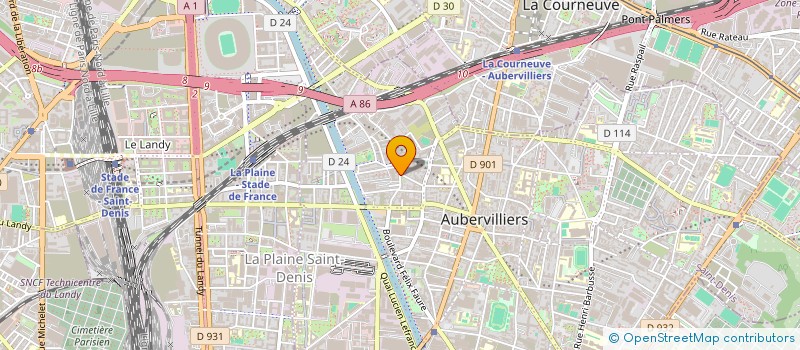 localisation de l'entreprise SARL PEINTURE RENOVATION SERVICES à AUBERVILLIERS