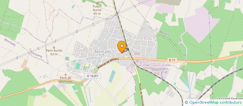 localisation de l'entreprise SARL PELAU  MONTADY