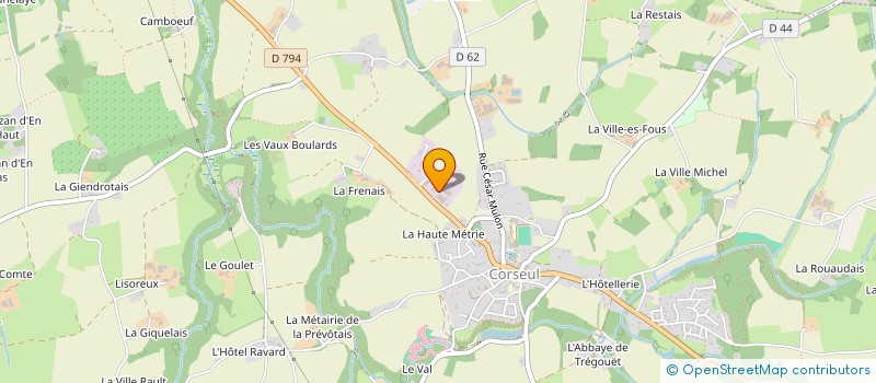 localisation de l'entreprise SARL PELLERIN  CORSEUL