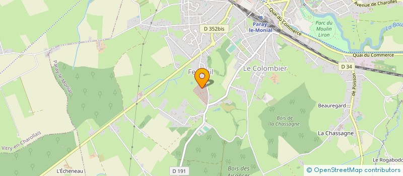 localisation de l'entreprise SARL PELLETIER à PARAY LE MONIAL