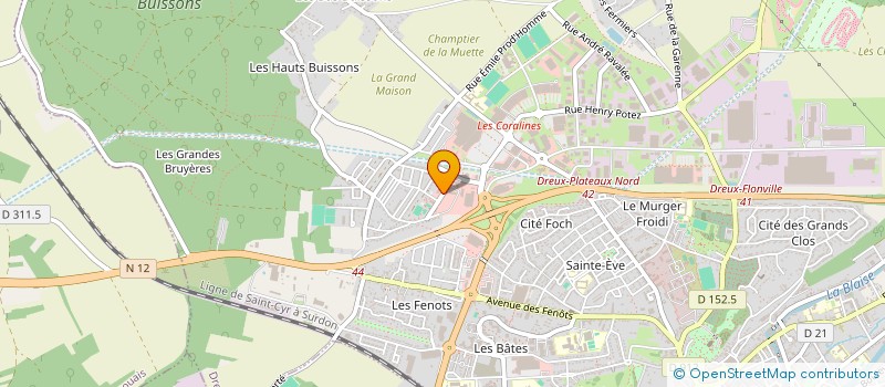 localisation de l'entreprise SARL PELUCHE à DREUX