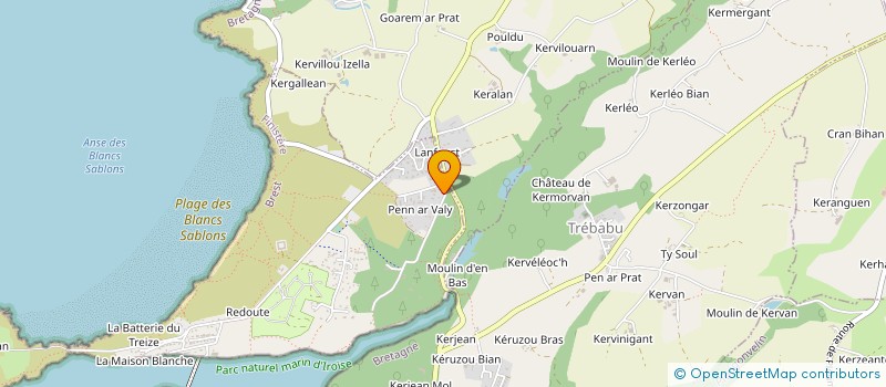 localisation de l'entreprise SARL PEN AR BOIS  LE CONQUET