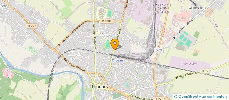 localisation de l'entreprise SARL PENAUD ET FILS à THOUARS