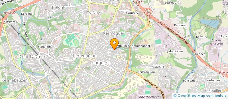 localisation de l'entreprise SARL PENCAR  QUIMPER