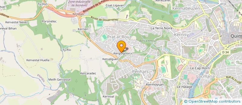 localisation de l'entreprise SARL PENN AR BED BROC à QUIMPER