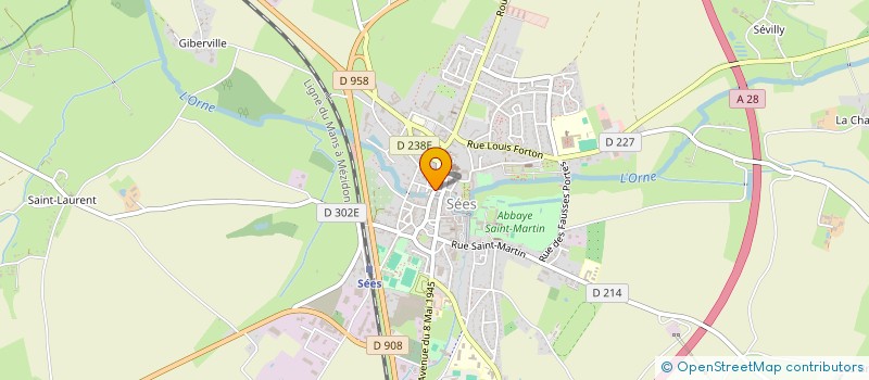 localisation de l'entreprise SARL PEPIN à SEES