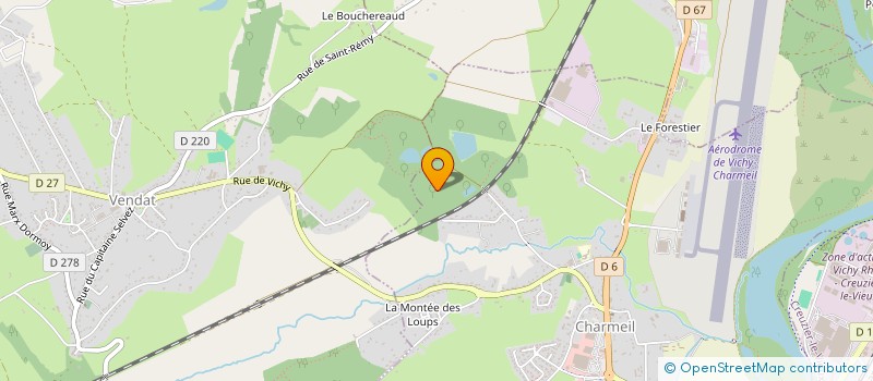 localisation de l'entreprise SARL PEPINIERE DE BOIS MONET  CHARMEIL