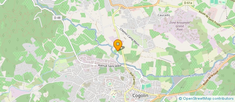 localisation de l'entreprise SARL PEPINIERE DU GOLFE  GRIMAUD