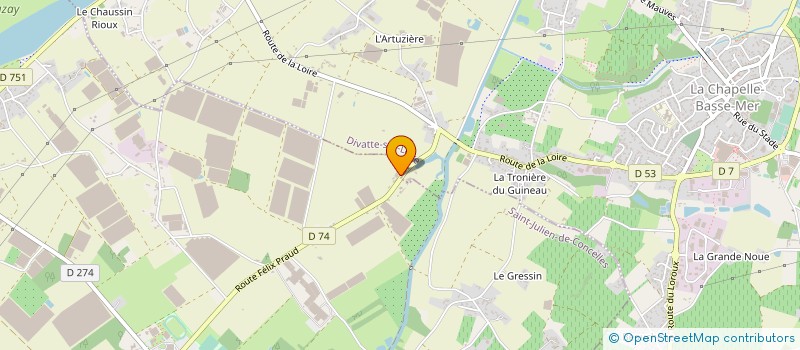 localisation de l'entreprise SARL PEPINIERES MORINIERE à SAINT-JULIEN-DE-CONCELLES