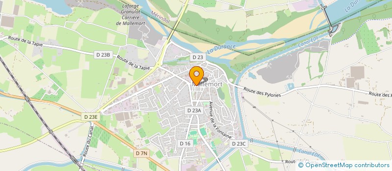 localisation de l'entreprise SARL PEPINIERES PERETTI à MALLEMORT
