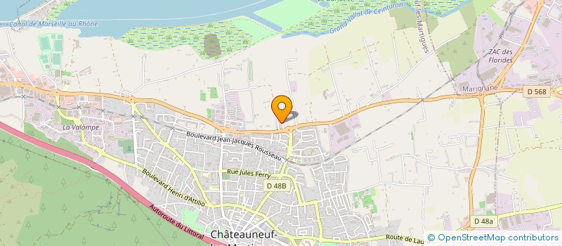 localisation de l'entreprise SARL PEPINIERES SERVICES à CHATEAUNEUF-LES-MARTIGUES